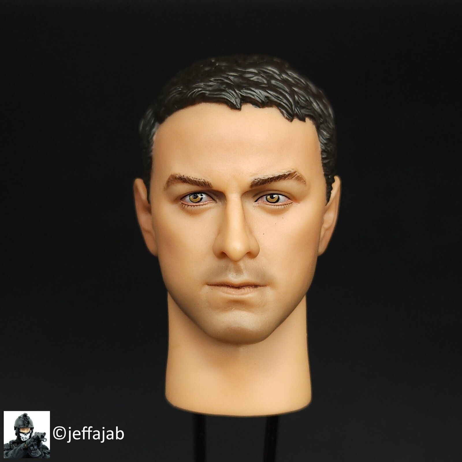 1:6 Hot Toys US Secret Service ERT Male Head Sculpt for 12" Figures