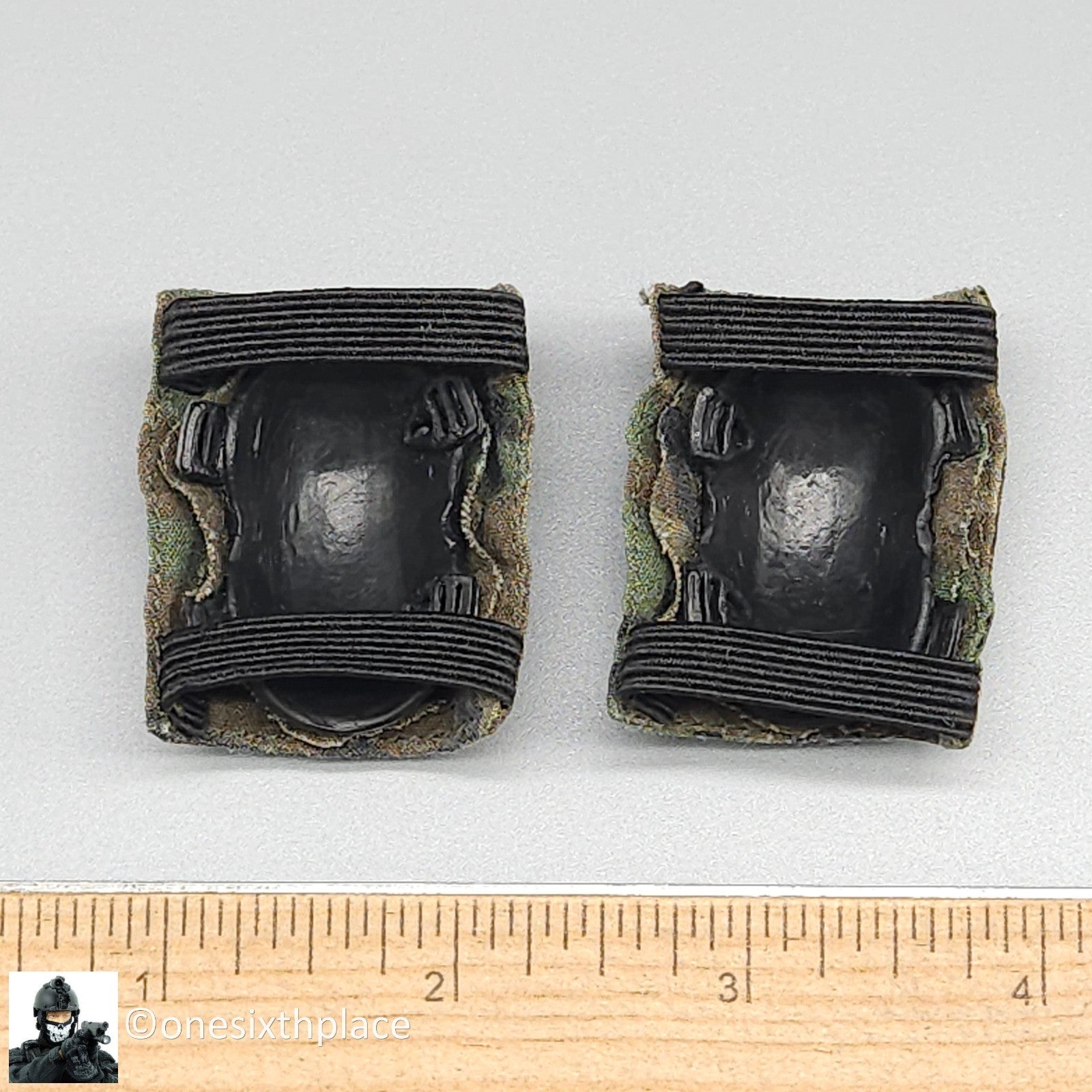 1:6 scale Dragon US Army Alex Woodland Camo Knee Pads for 12" Figures