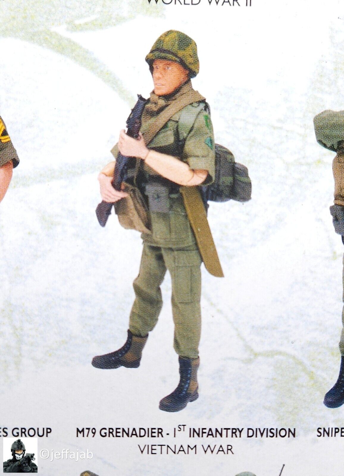 1:6 SOTW Vietnam 1st Infantry Division Uniform w/ Patches for 12" Figures