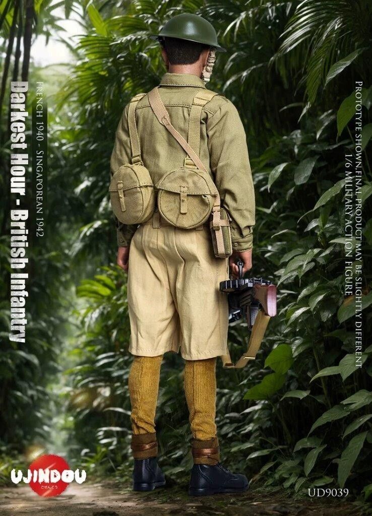 1:6 scale Ujindou British Infantry France 1940 Singapore 1942 12" Figure UD-9039