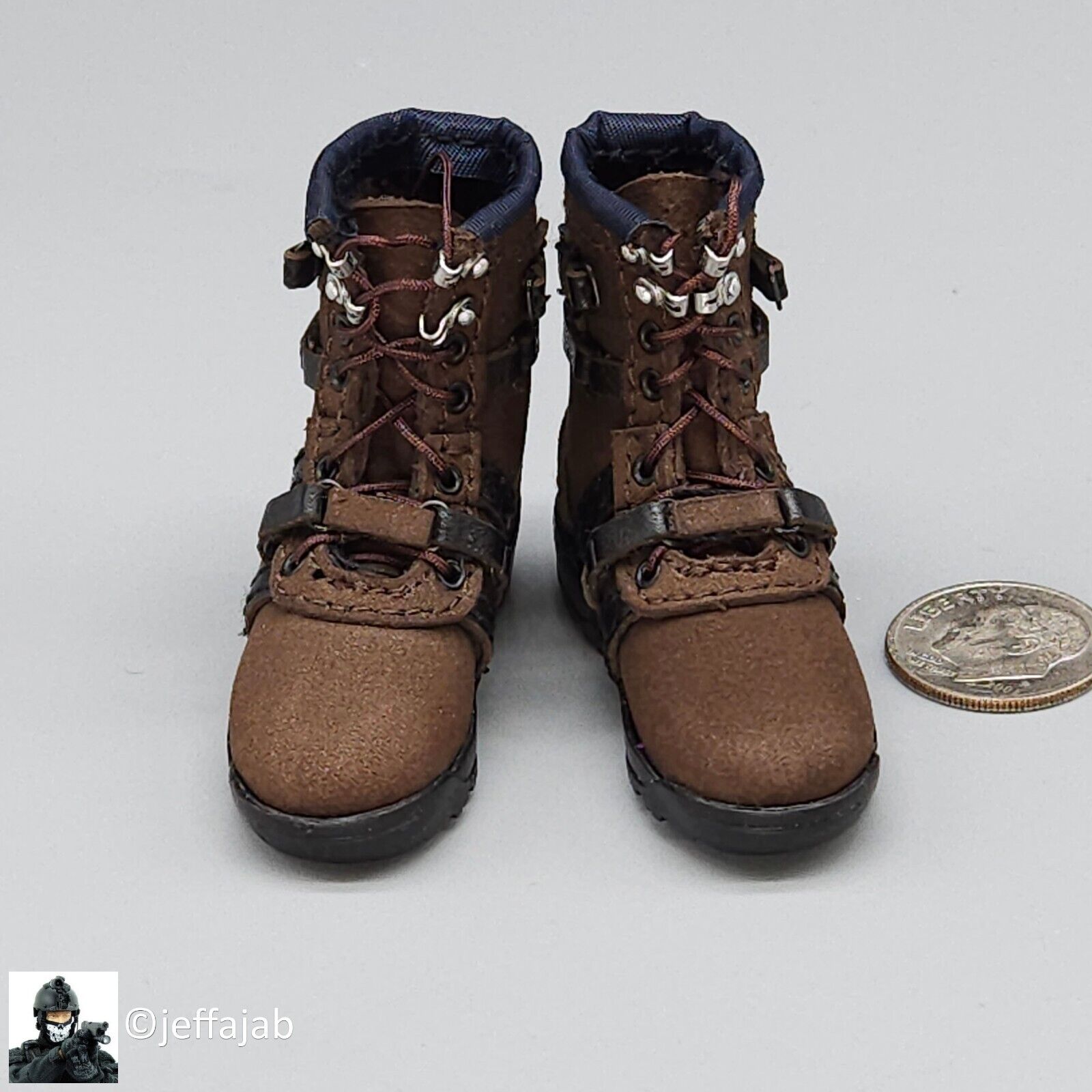 1:6 Soldier Story The Division 2 Agent Brian Johnson Brown Boots for 12" Figures