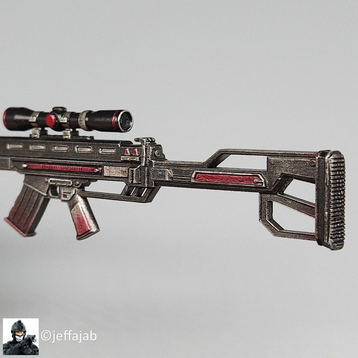 1:6 scale Create Models Female Sniper Girl Lan Sniper Rifle for 12" Figures