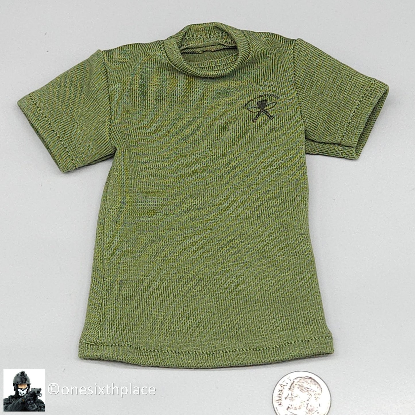 1:6 scale Easy & Simple British Army Brigade of Gurkhas Mens Green Logo T-Shirt