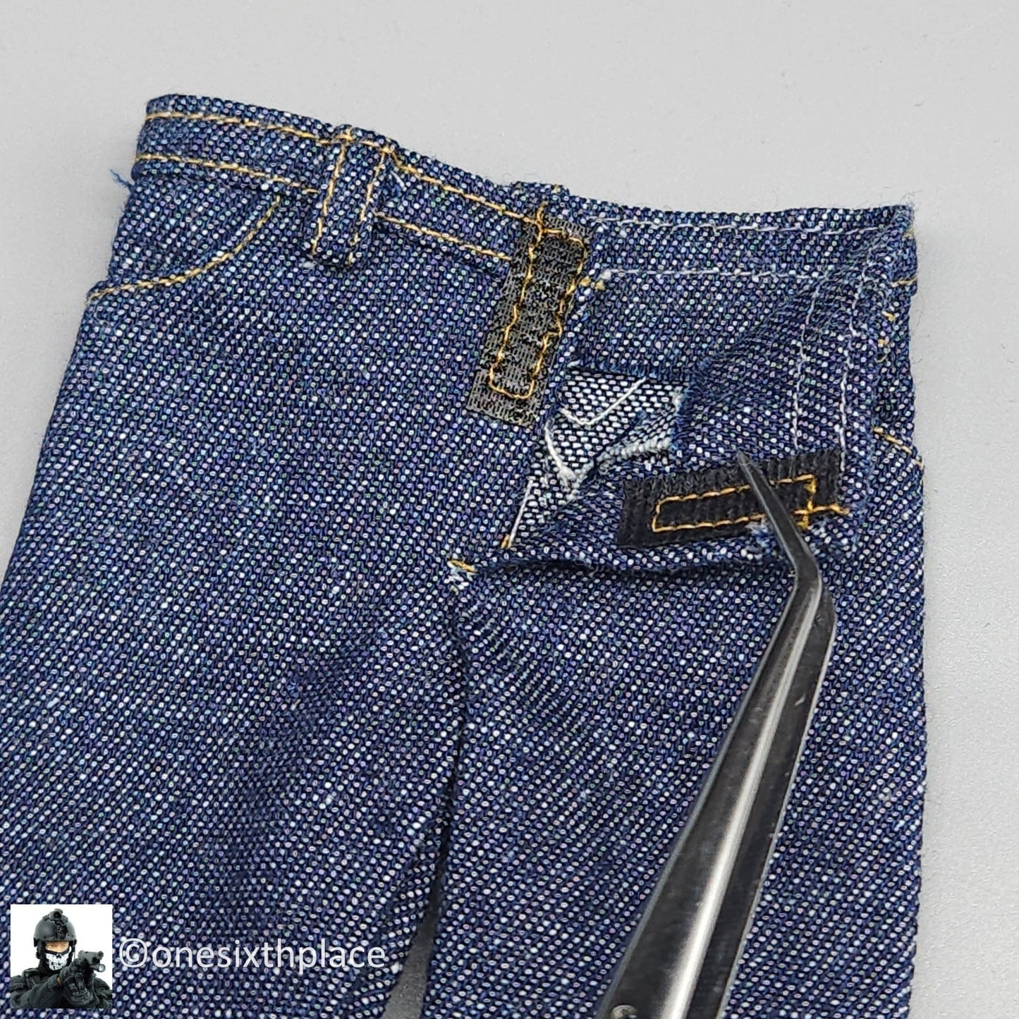 1:6 scale Triad Toys Mens Blue Jeans Pants for 12" Figures