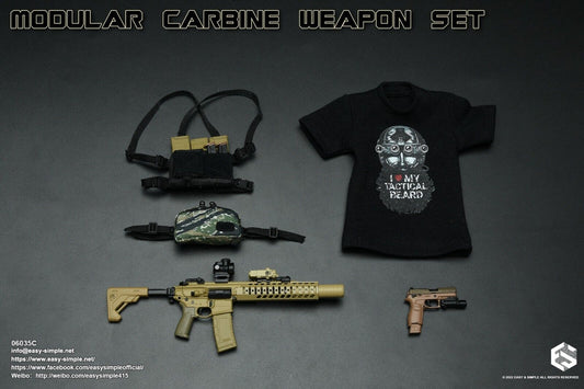 1:6 scale Easy & Simple Modular Carbine Weapon Set C - MCX .300 CQB Rifle 06035C