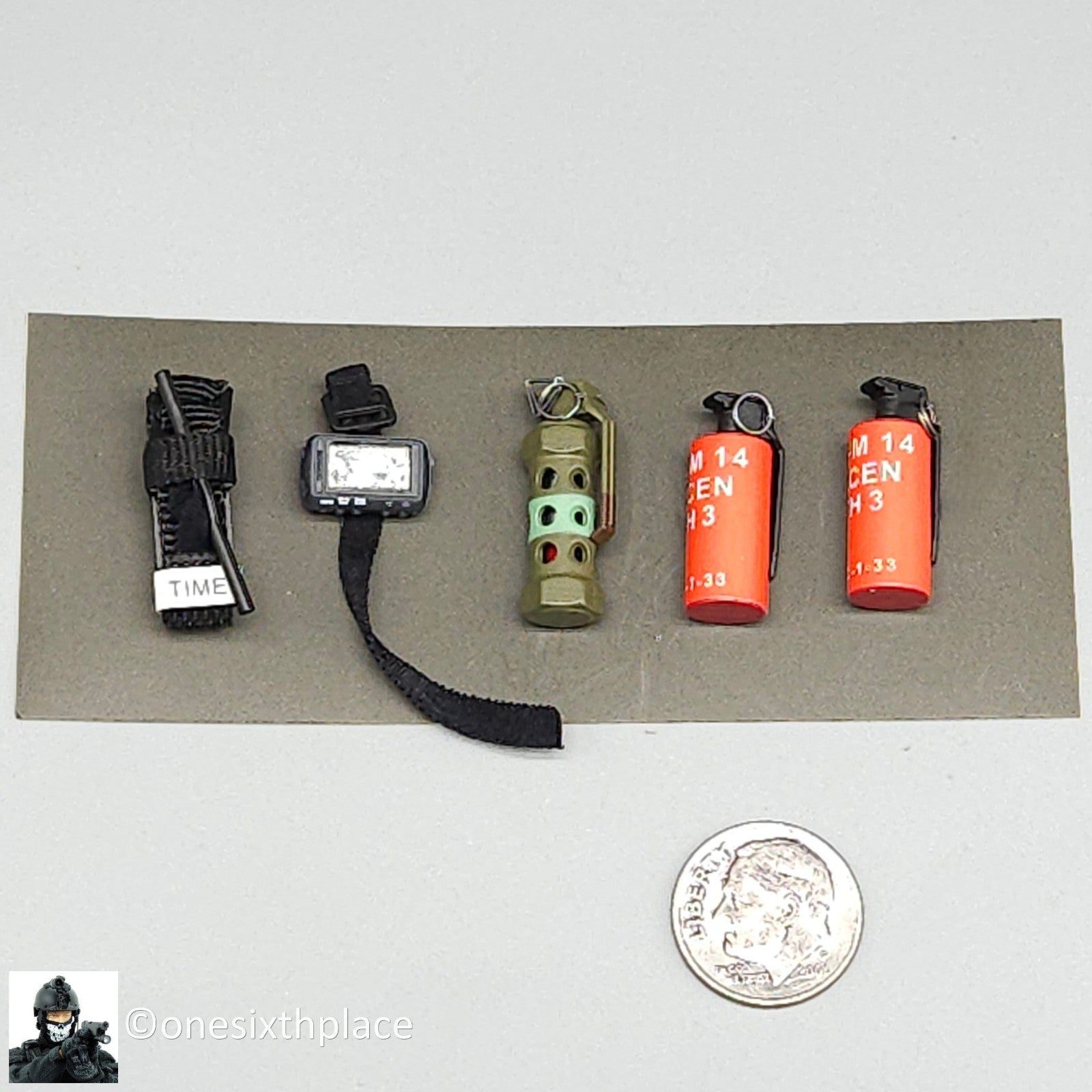 1:6 scale Easy & Simple PMC Weapon Specialist Grenade GPS Tourniquet Tape Set