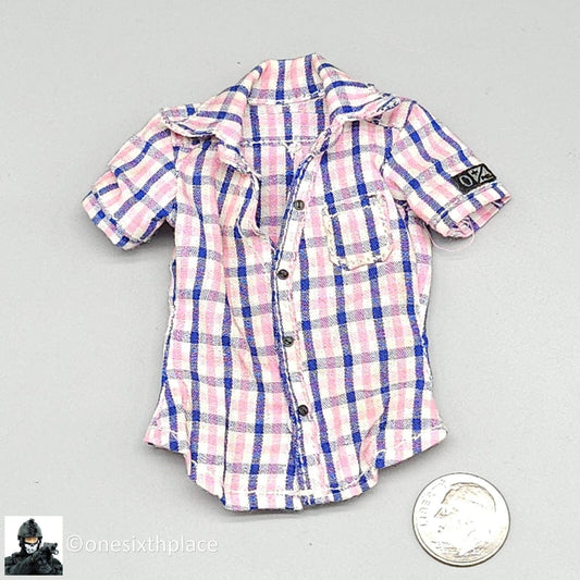 1:6 scale Damtoys Combat Girl Gemini Zona Female Plaid Shirt for 12" Figures