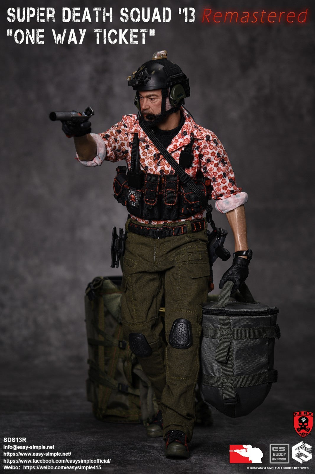 1:6 Easy & Simple ZERT Super Death Squad One Way Ticket Gloved Hands