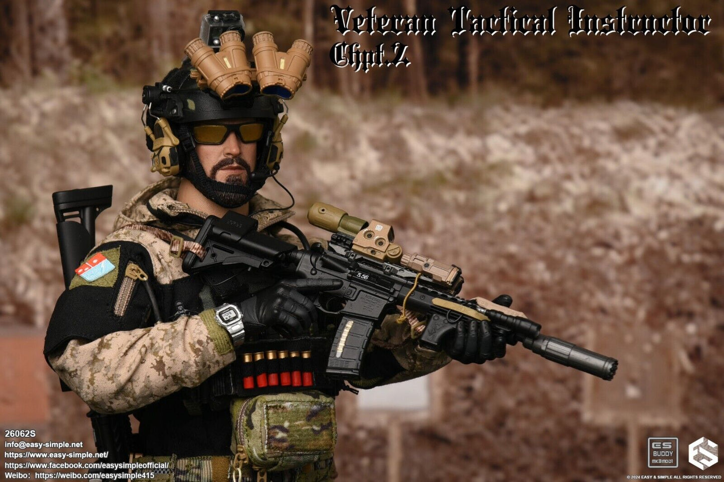 1:6 Easy & Simple Veteran Tactical Instructor Chapter II Special N4 Rifle Set
