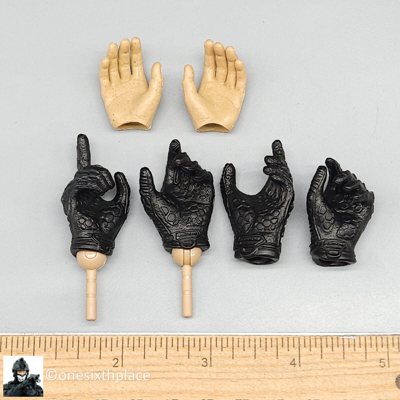 1:6 scale Easy & Simple Russian Rapid Response Unit SOBR Black Gloved Hands