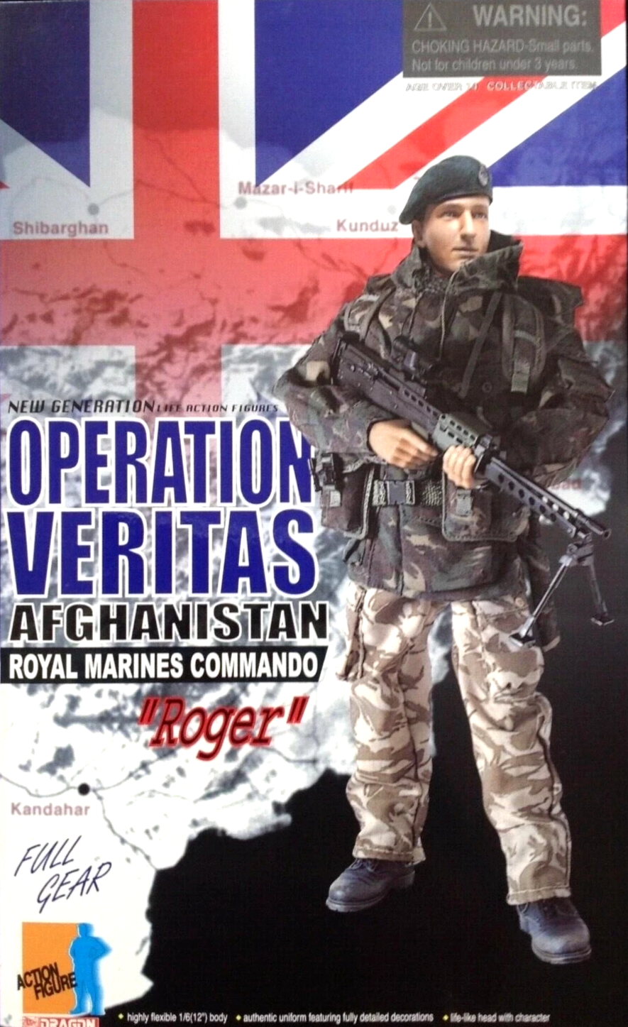 1:6 Dragon British Royal Marines Commando Roger Belt w/ DPM Pouches 12" Figures