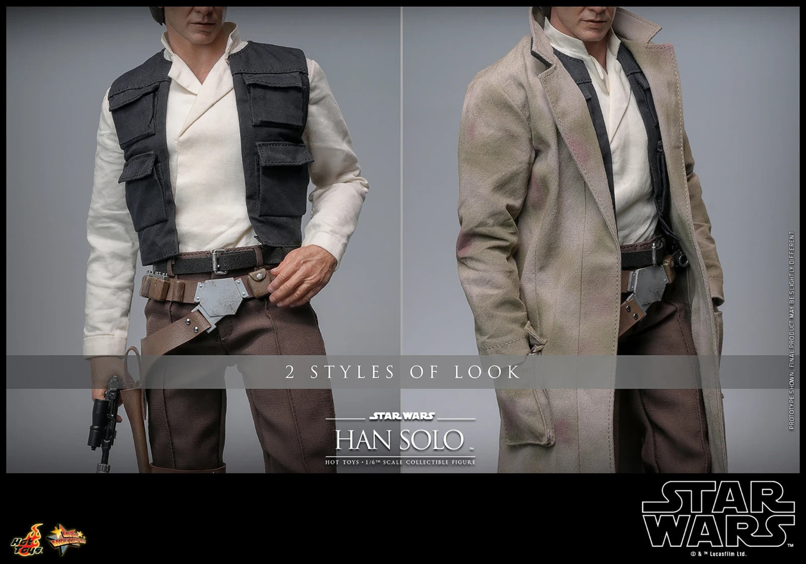 1:6 scale Hot Toys Star Wars Han Solo 12" Action Figure MM740