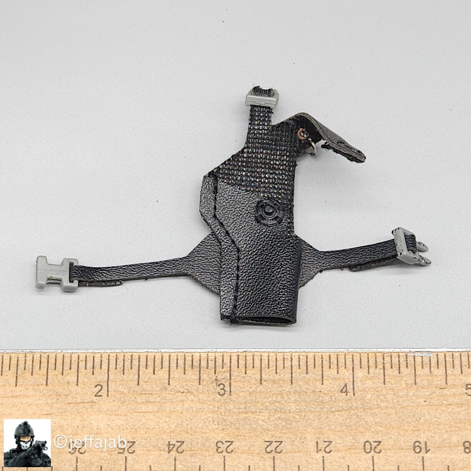 1:6 scale BBI Cy Girl 2.0 Electra Leather-Like Black Holster for 12" Figures