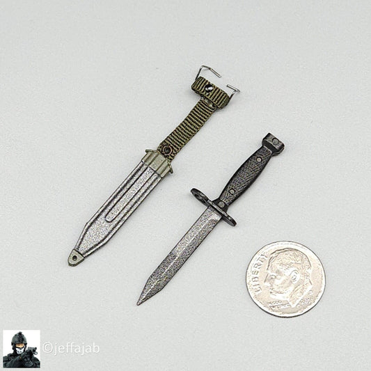 1:6 scale QO Toys Vietnam 101st Airborne Hamburger Hill M6 Bayonet Knife