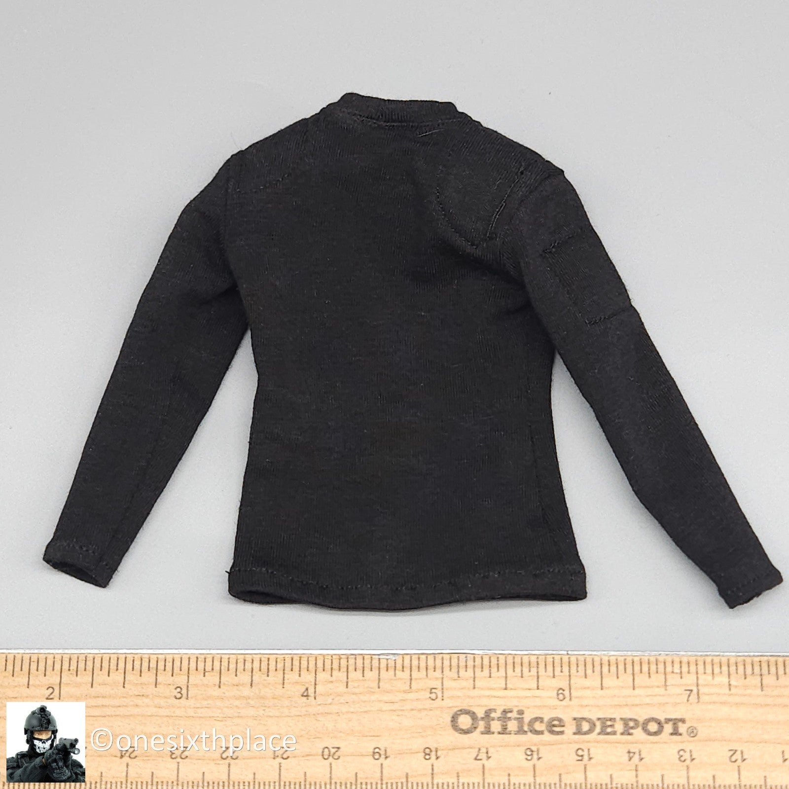 1:6 scale Ujindou Operation Eagle Claw Mens Black Padded Shirt for 12" Figures