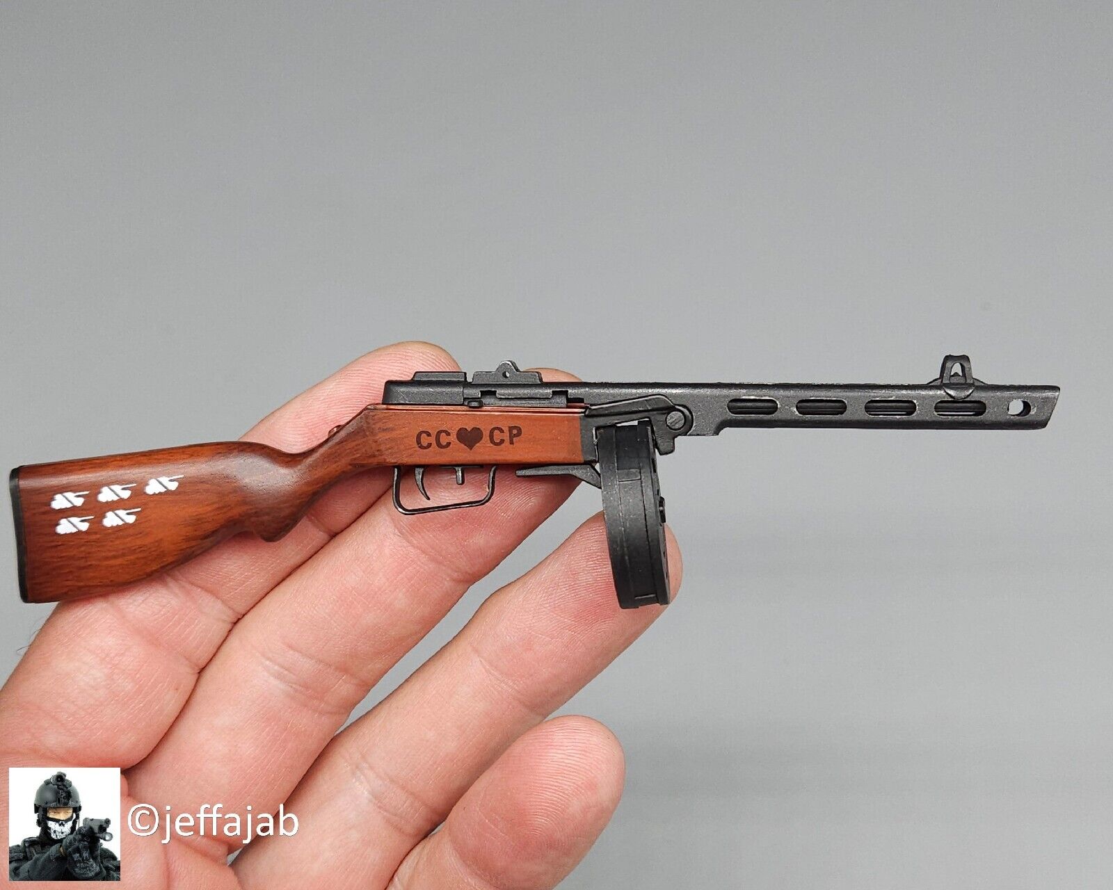 1:6 Flagset Female Red Alert Soviet Tank Lt Galina PPSh 41 Submachine Gun WWII