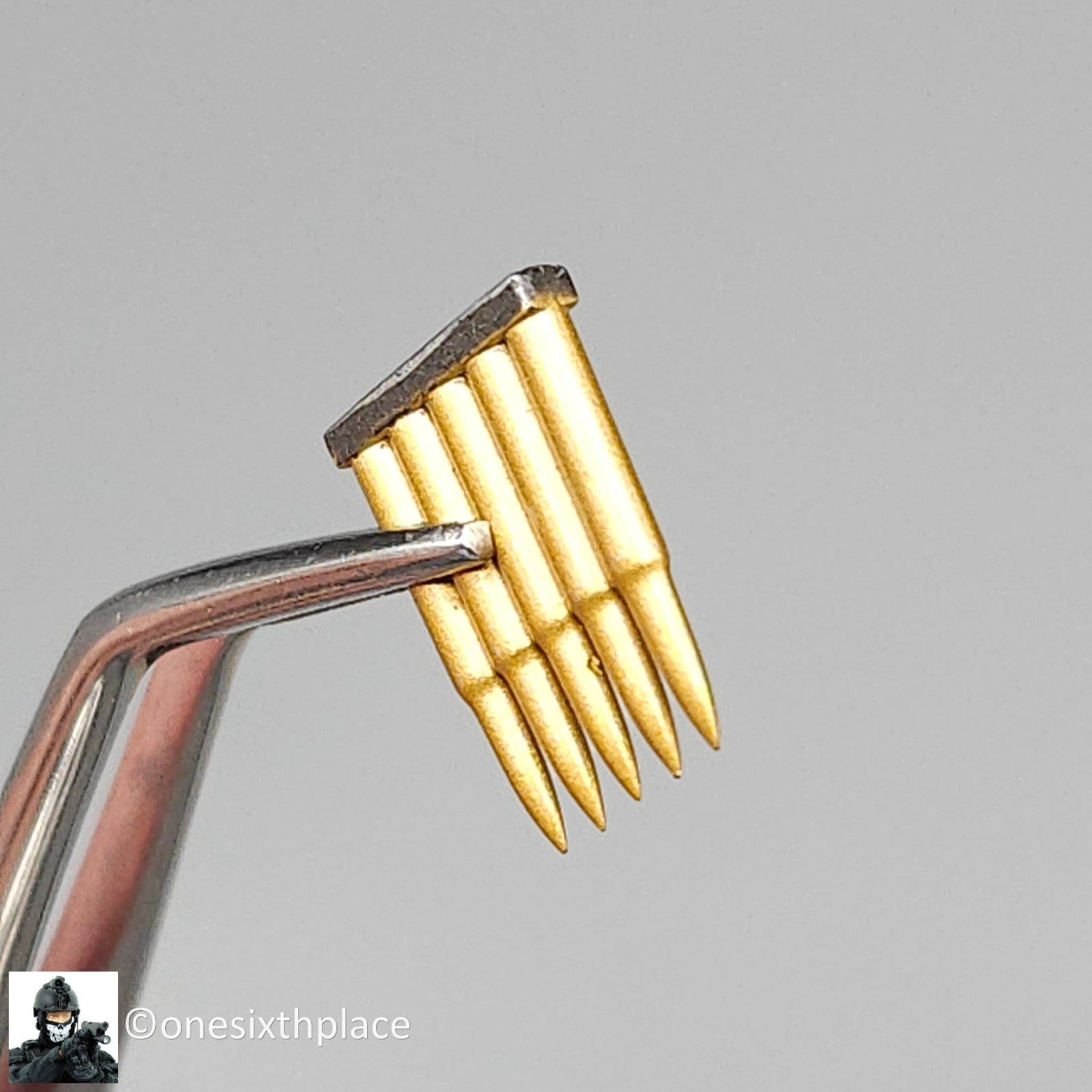 1:6 scale Dragon WWII German 98K Rifle Plastic Ammo Clips (x6) for 12" Figures