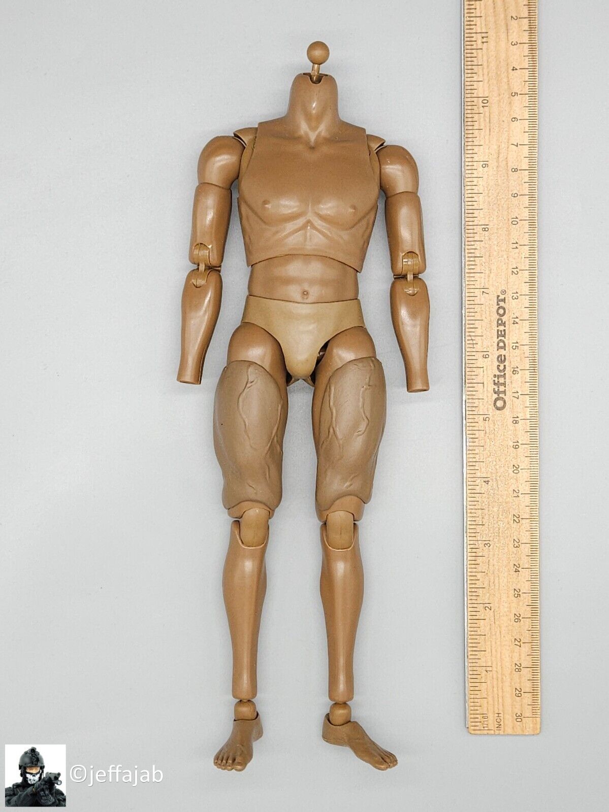 1:6 scale Soldier Story USAF TACP/JTAC Black AA Male Nude Body for 12" Figures