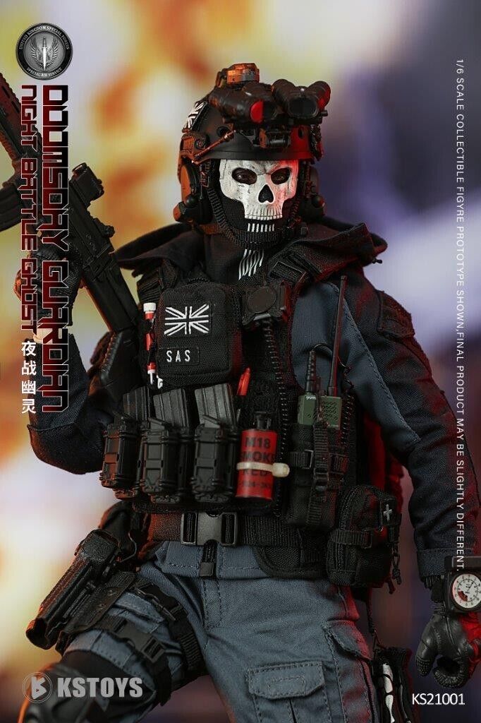 1:6 KSToys Doomsday Guardian Black Grenade Pouch for 12" Figures