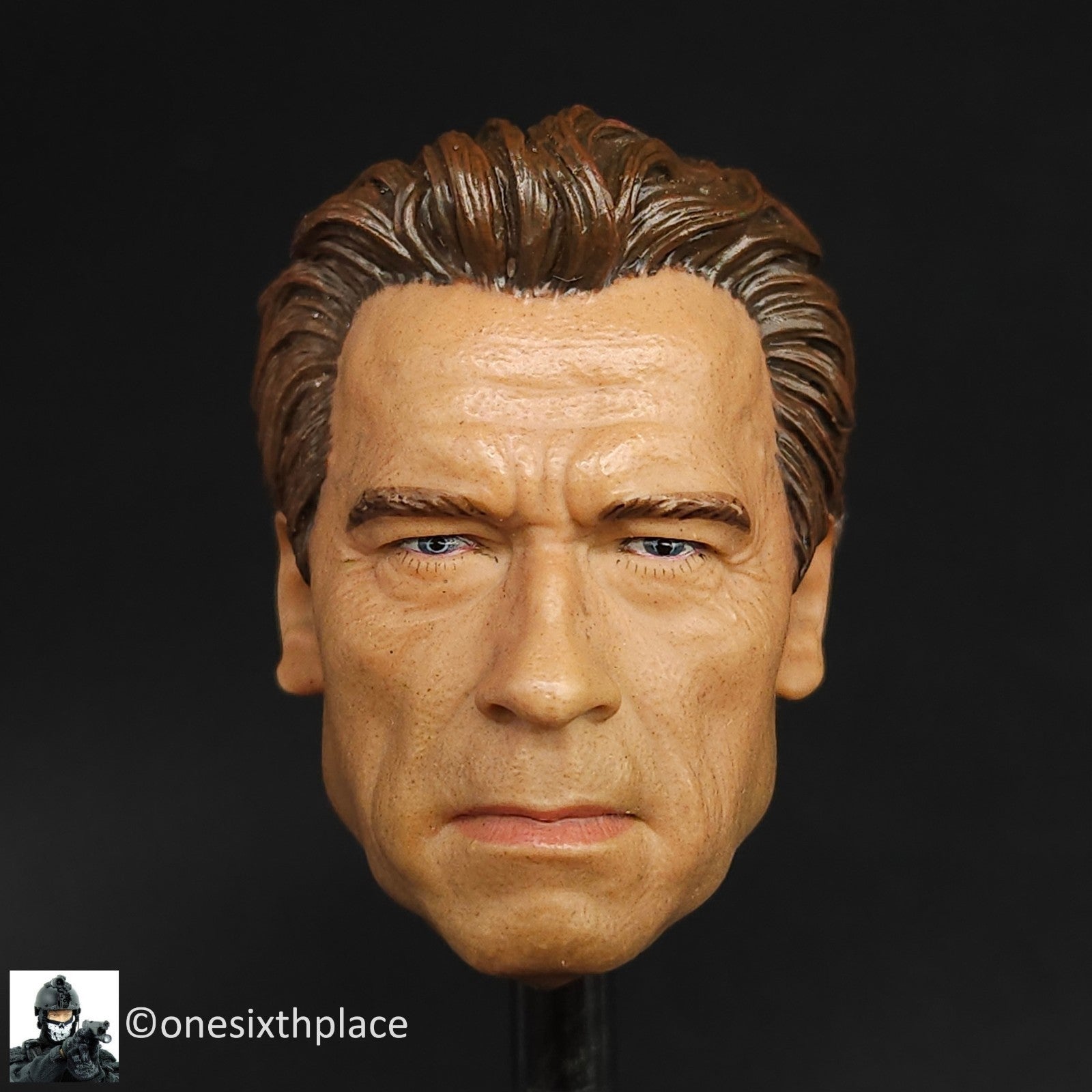 1:6 scale Arnold Old Terminator T800 Head Sculpt for 12" Figures