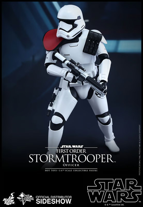 1:6 scale Hot Toys Star Wars First Order Stormtrooper Officer 12" Figure MMS334