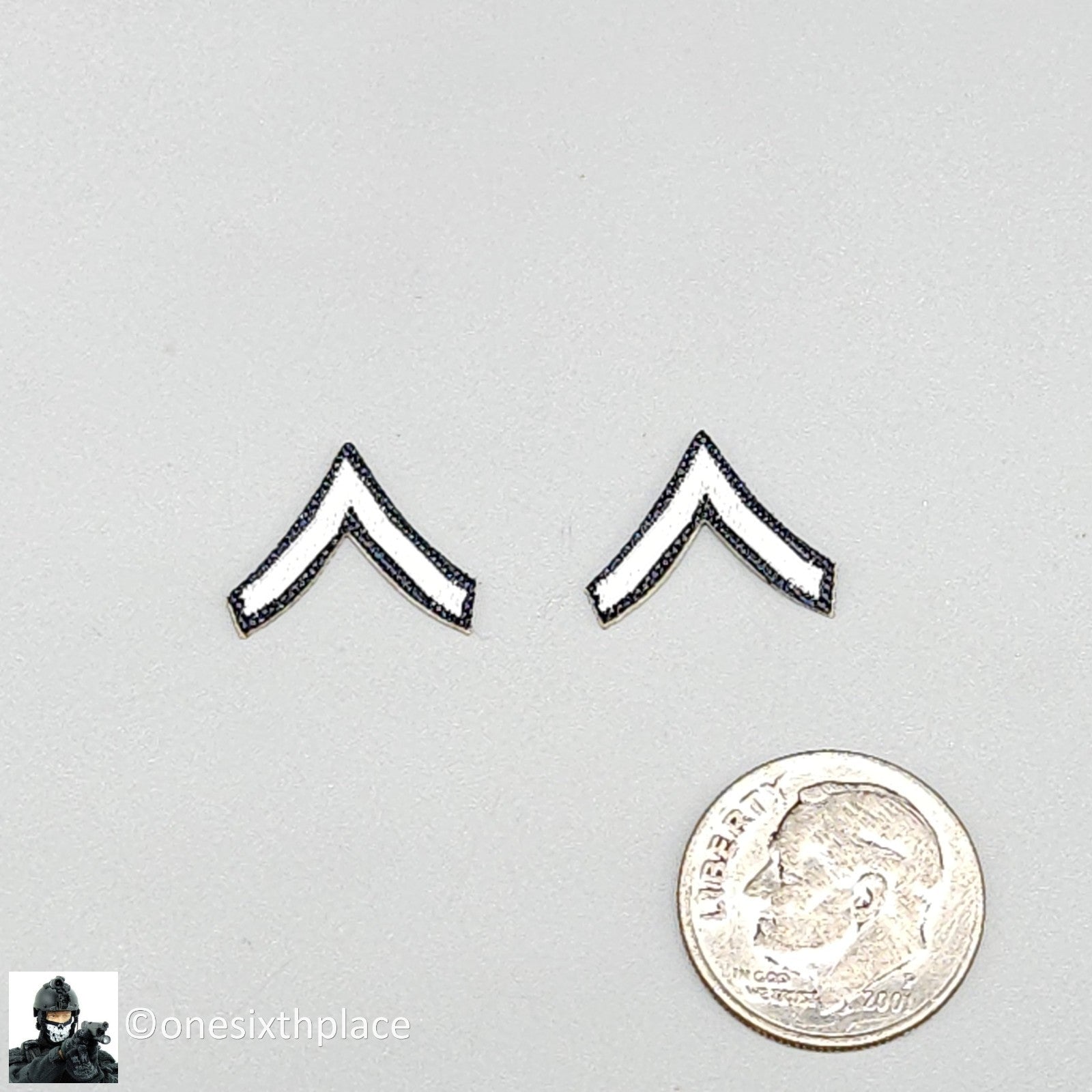 1:6 DiD WWII US 2nd Ranger Sniper Jackson Rank Patches for 12" Figures