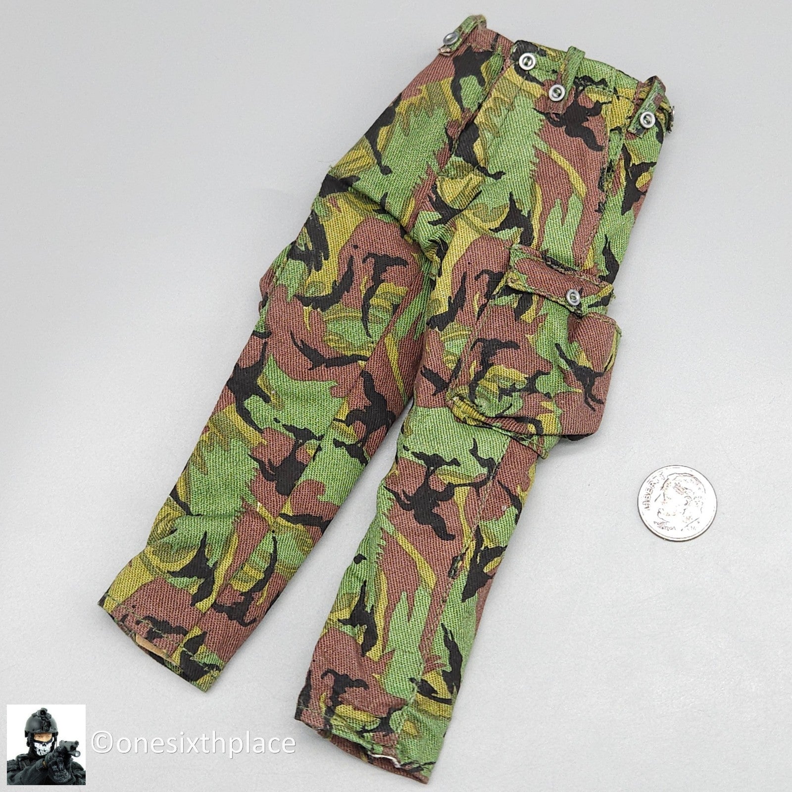 1:6 scale Dragon Modern Woodland DPM Camo Pants for 12" Figures