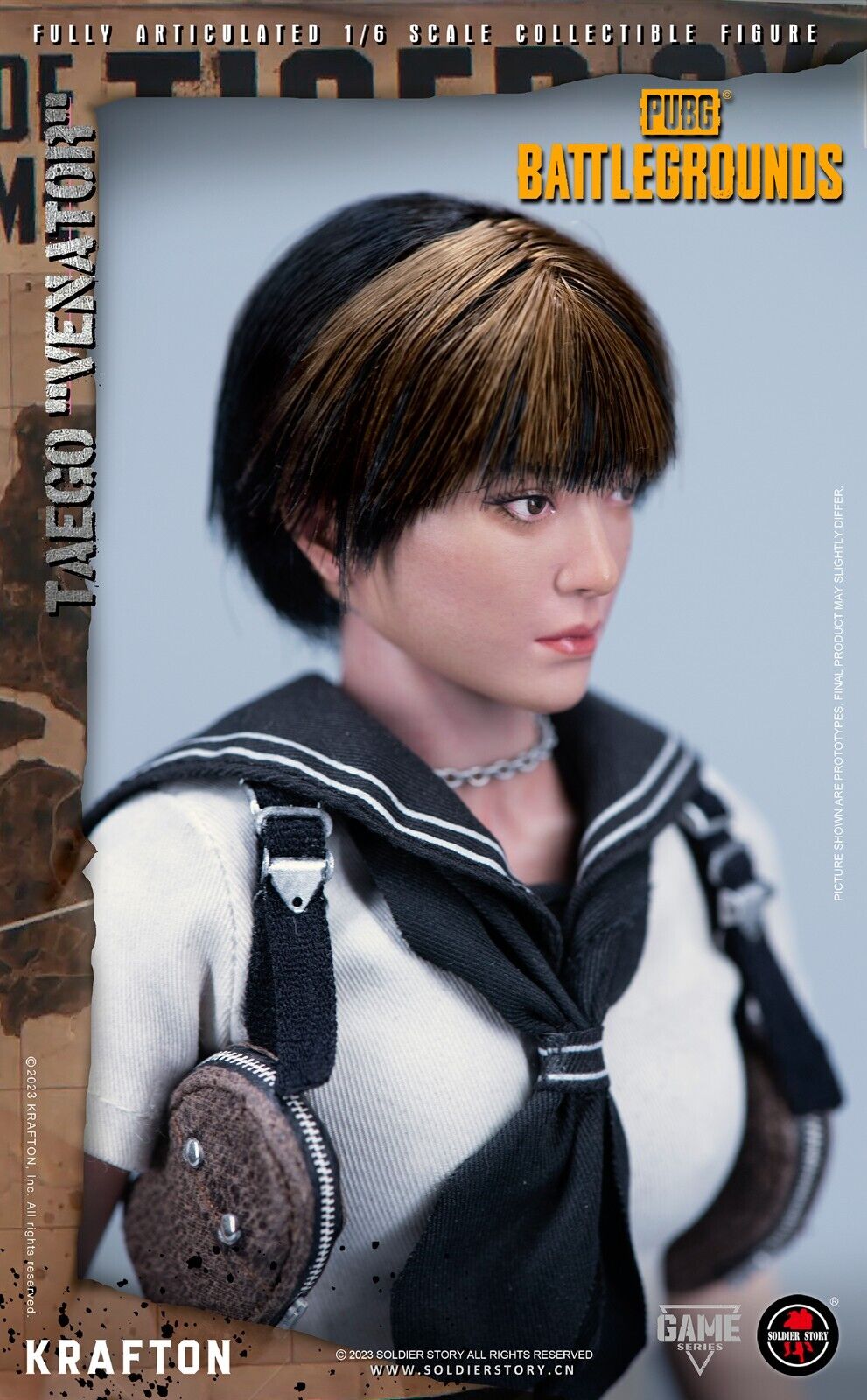 1:6 Soldier Story PUBG Battlegrounds Female Taego Shoulder Harness w/ Pouches