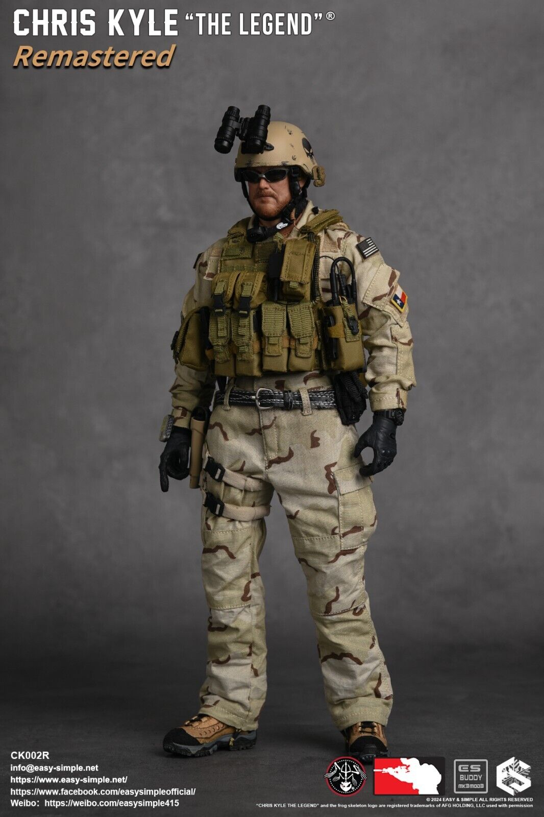 1:6 scale Easy & Simple Chris Kyle The Legend Remastered Regular Version CK002R