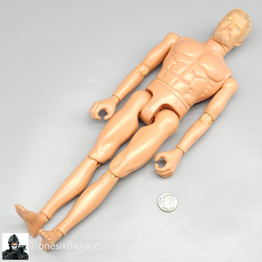 1:6 scale Hasbro GI Joe 1996 Male Body w/ Blond Flocked Hair Beard 12" Figure