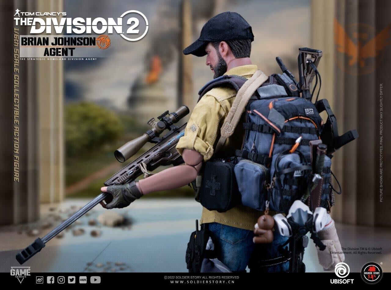 1:6 Soldier Story The Division 2 Agent Brian Johnson Backpack for 12" Figures