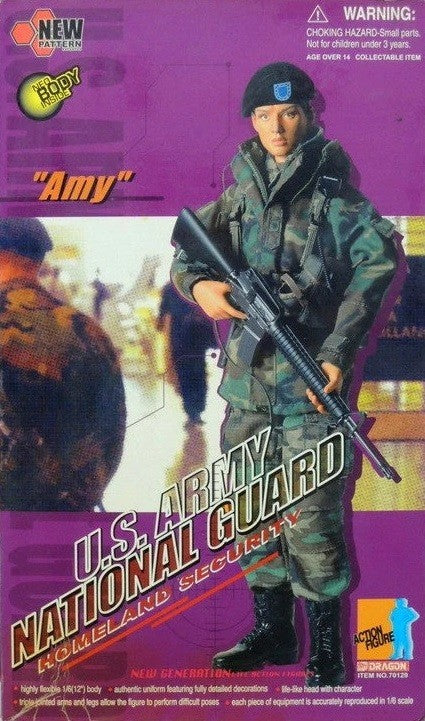 1:6 scale Dragon Amy Female Black Combat Boots (Foot Type) for 12" Figures