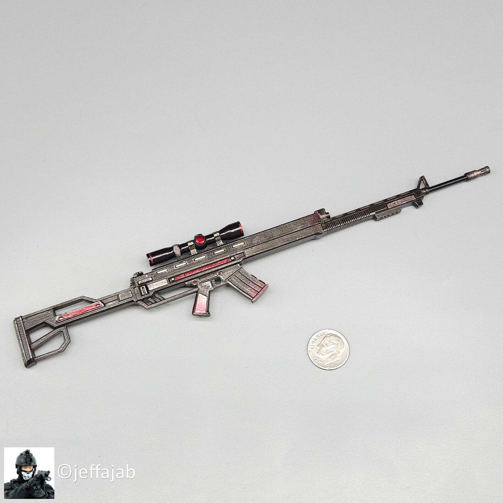 1:6 scale Create Models Female Sniper Girl Lan Sniper Rifle for 12" Figures