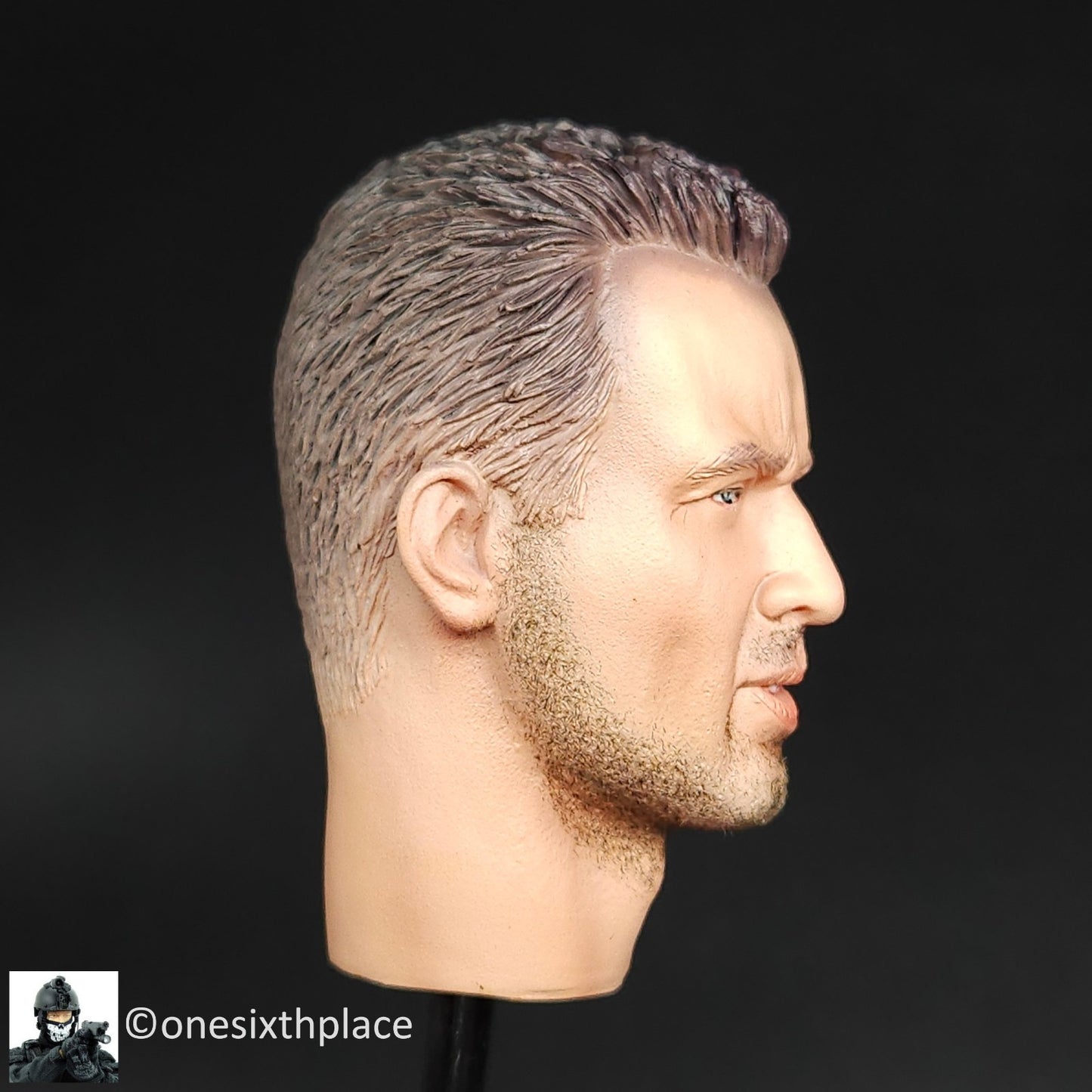 1:6 scale DiD Accessories Set Scarred Male Head Sculpt for 12" Figures
