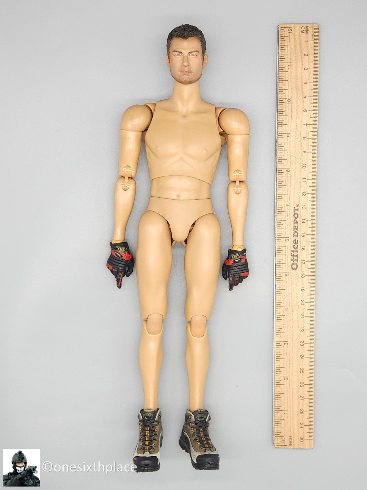 1:6 scale Soldier Story US Army FCS Male Body w/ Head Gloved Hands & Boots