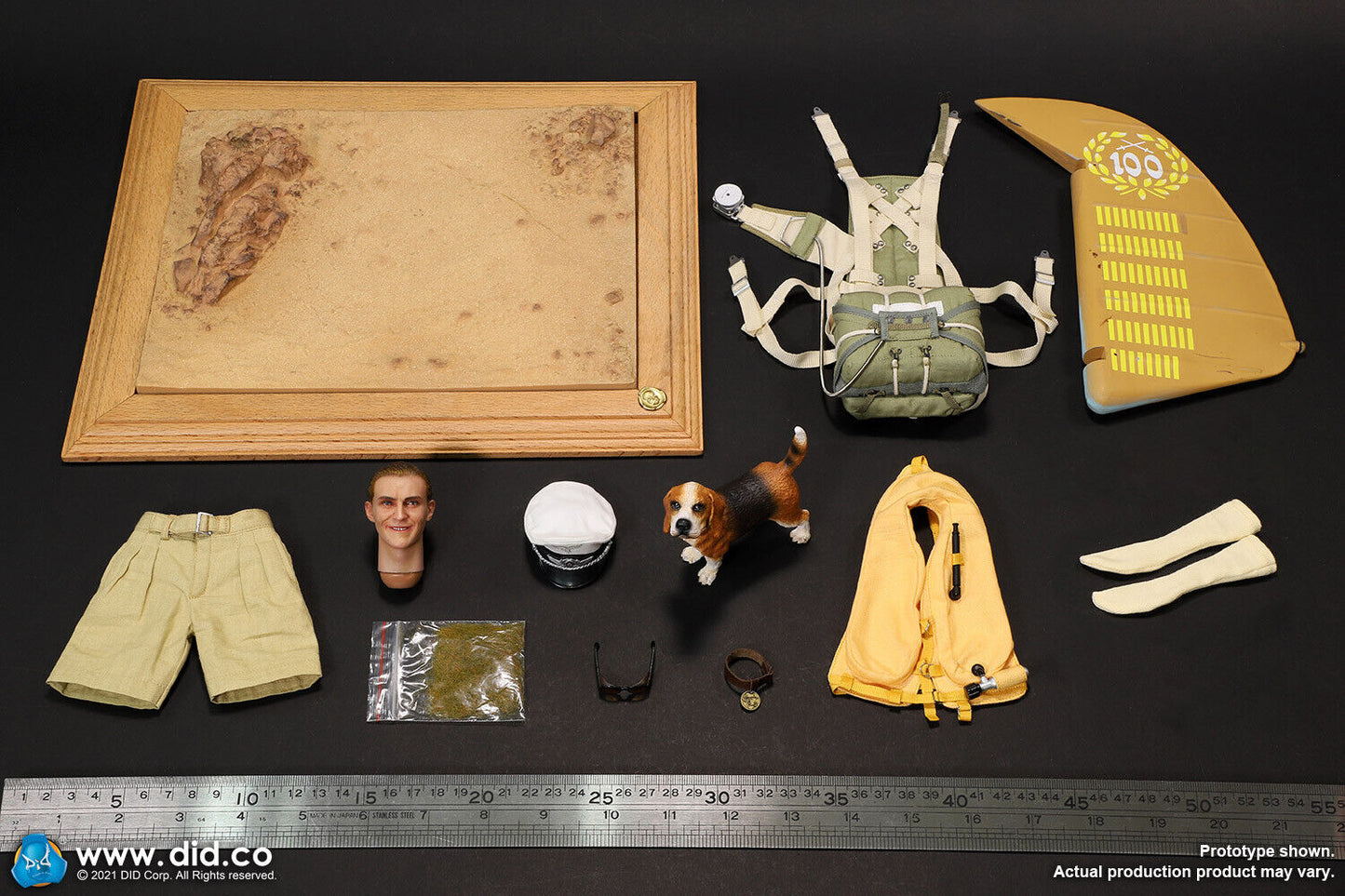 1:6 DiD WWII German Star of Africa Diorama Desert Figure Stand 12" GI Joe Dragon