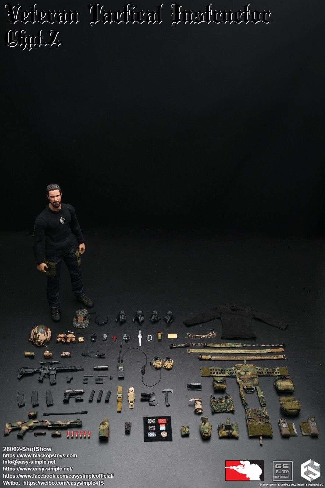 1:6 Easy Simple Veteran Tactical Instructor Ch. 2 SHOT Show Mens Woodland Jeans