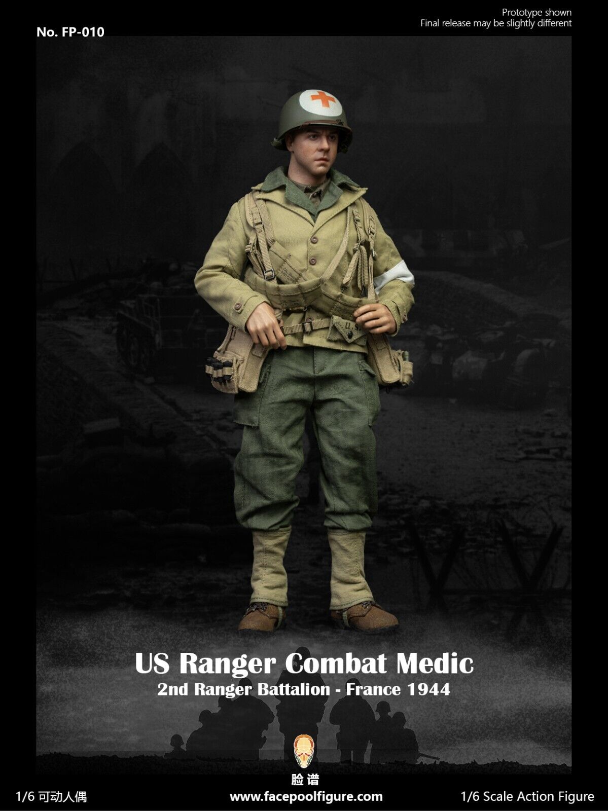 1:6 FacePool WWII US Ranger Combat Medic Medical Supplies for 12" Figures