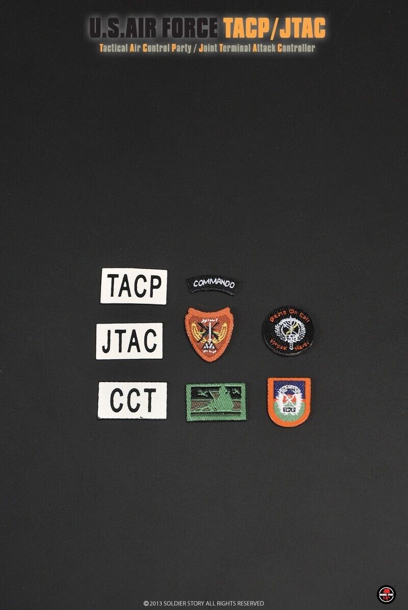 1:6 Soldier Story USAF TACP / JTAC Patches Set for 12" Figures