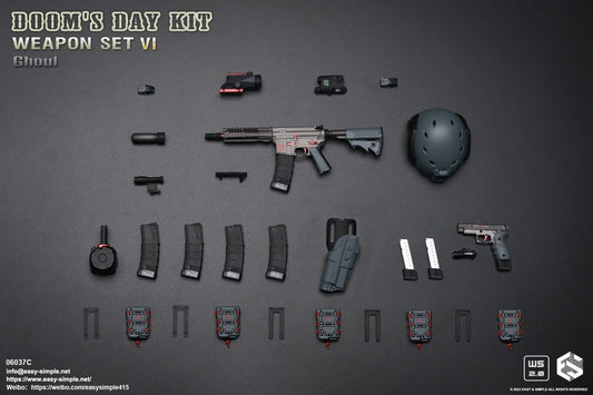 1:6 scale Easy & Simple Doom's Day Kit Weapon Set VI Ver C Ghoul 06037C