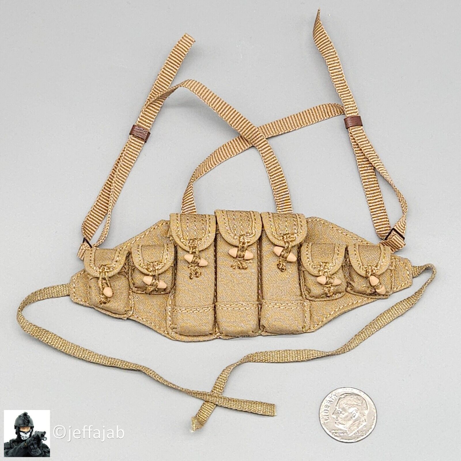 1:6 Ujindou Vietnam MACV-SOG Prairie Fire NVA AK Chest Rig for 12" Figures