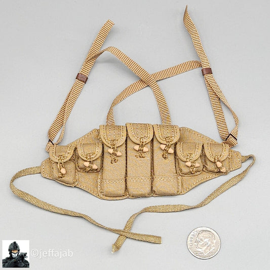 1:6 Ujindou Vietnam MACV-SOG Prairie Fire NVA AK Chest Rig for 12" Figures