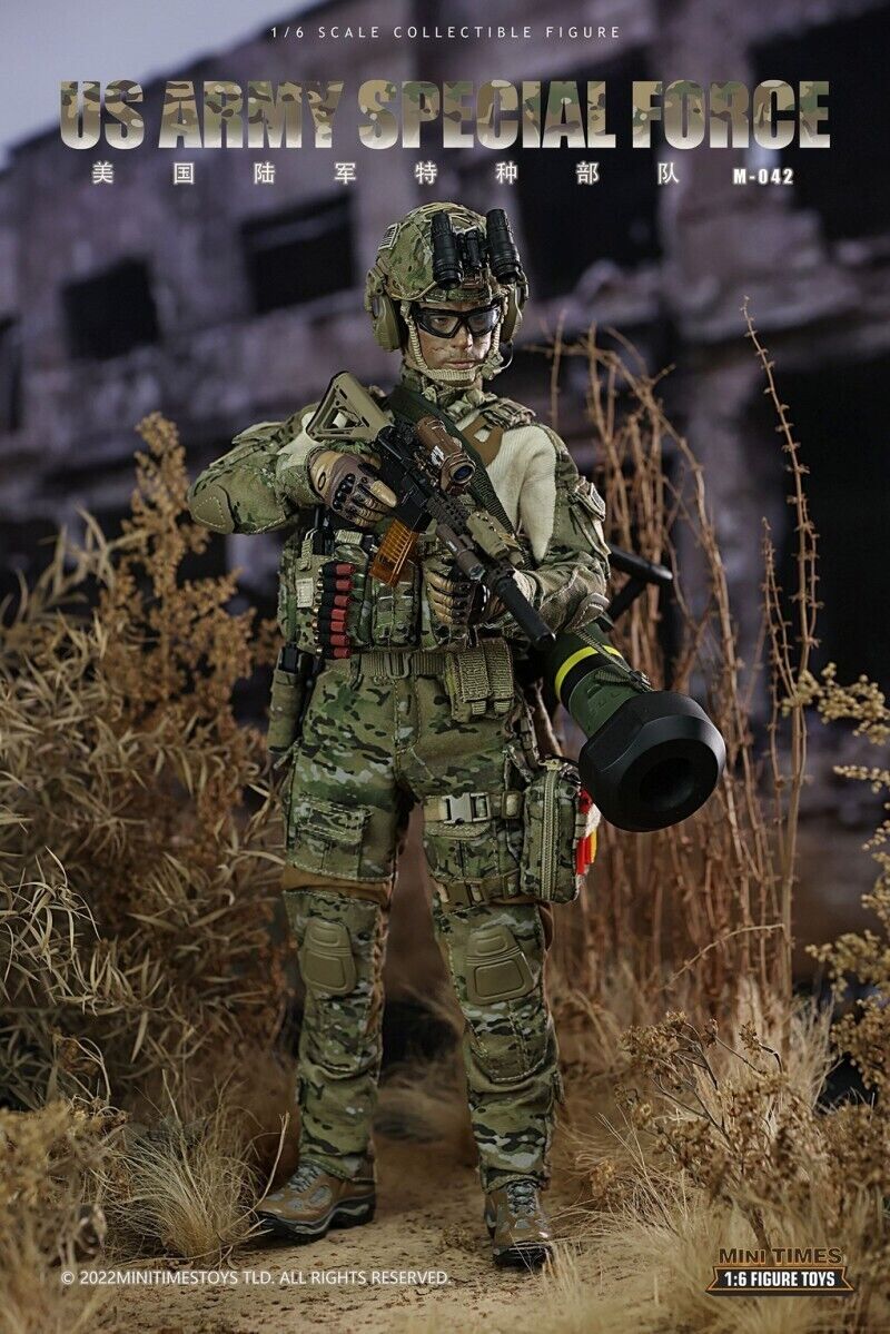 1:6 Mini Times US Army Special Forces Brad Pitt Male Head Sculpt 12" Figure Fury