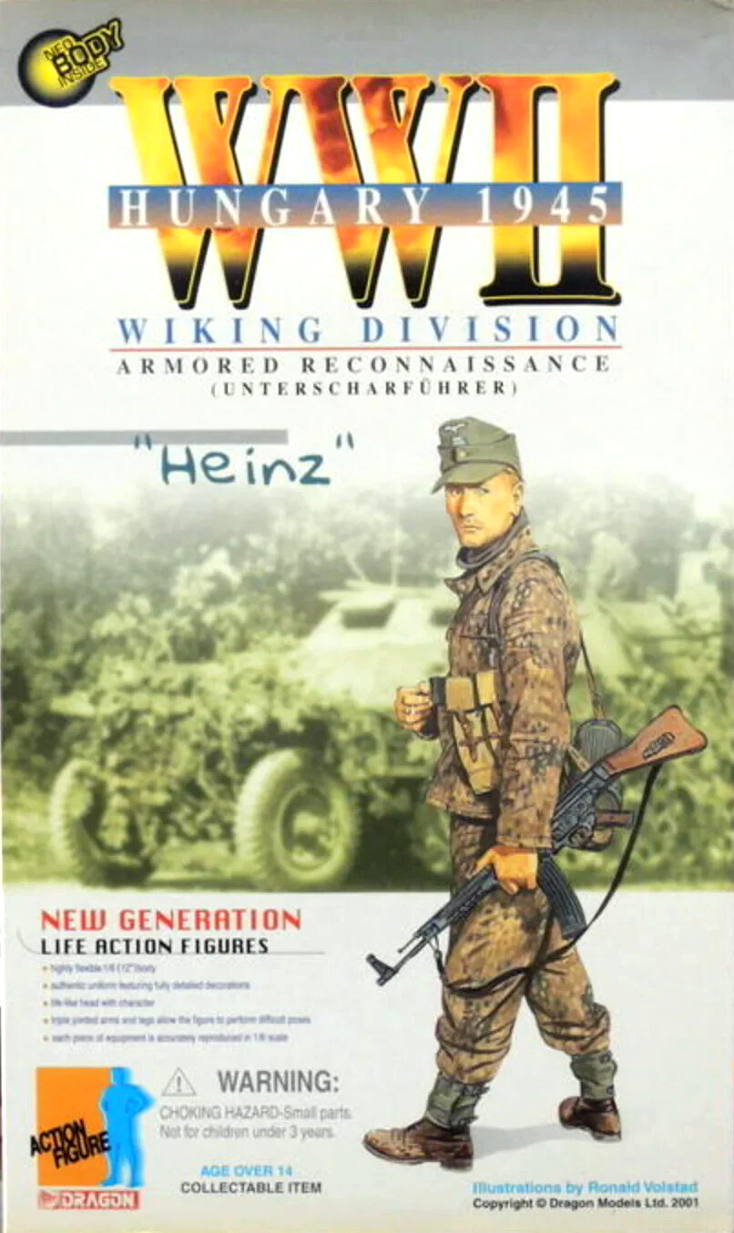 1:6 scale Dragon WWII German Heinz Gray Scarf for 12" Figures