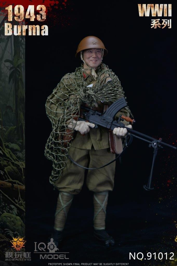 1:6 scale IQO Model WWII Japanese 1943 Burma 12" Figure 91012