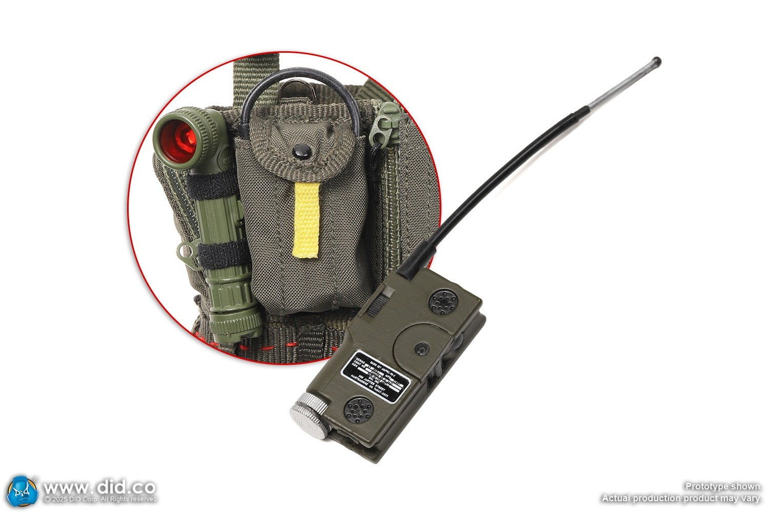 1:6 DID US Navy F-14 Pilot Tom & Nick LED Flashlight for 12" Figures