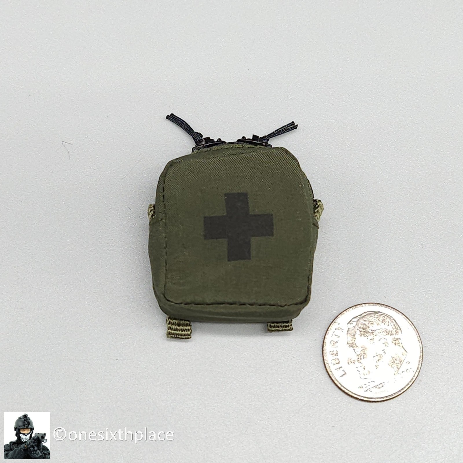 1:6 Easy & Simple Delta Force Chronology 2006 Green Medic Pouch for 12" Figures