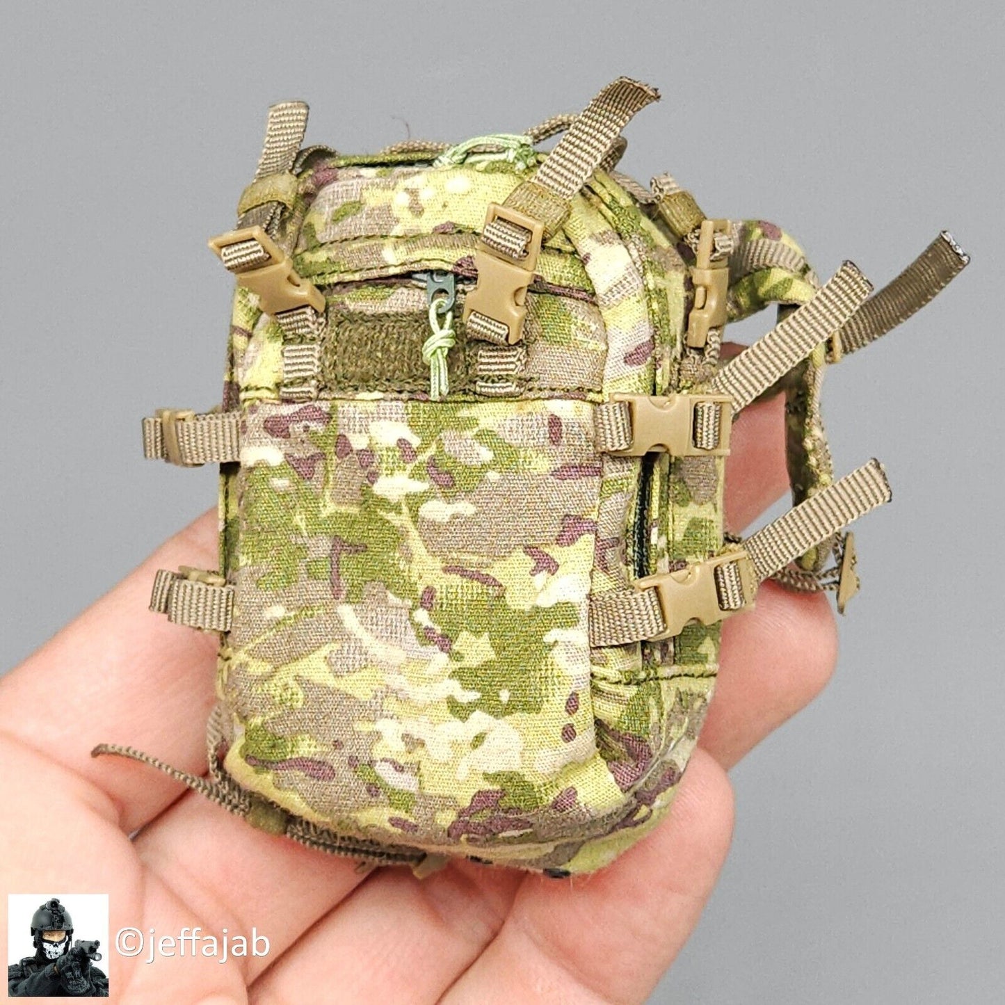 1:6 scale BBK Female Dark Night Sniper Laila Multicam Backpack 12" Figures