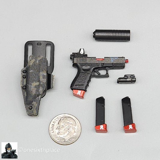 1:6 Easy & Simple ZERT Super Death Squad One Way Ticket Pistol w/ Holster