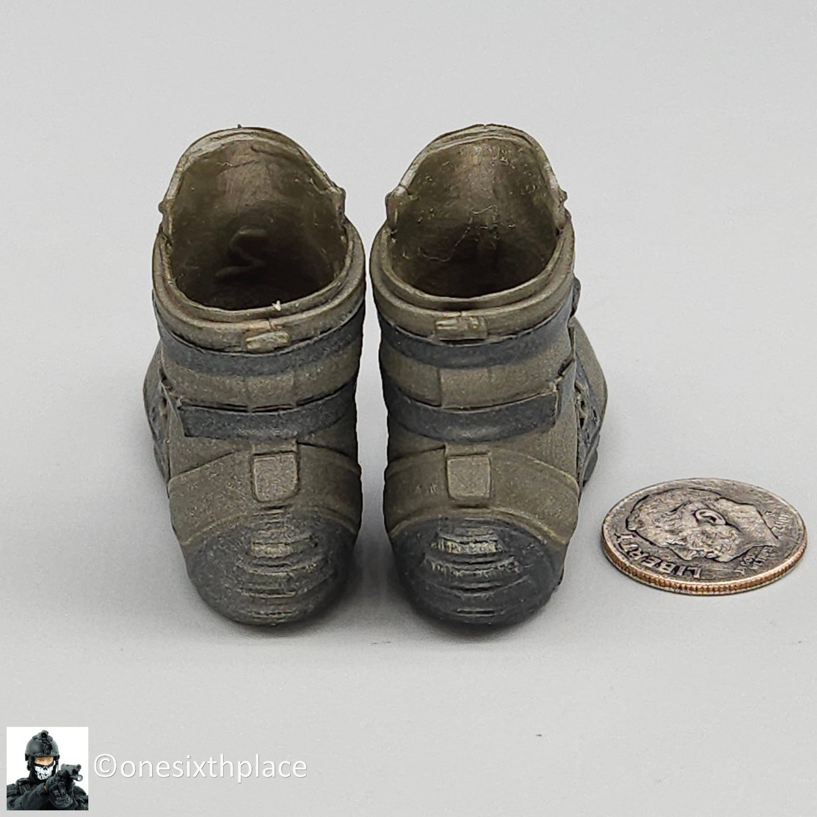 1:6 scale Ubicollectibles Agent Brian Johnson Tactical Boots (Peg Type)
